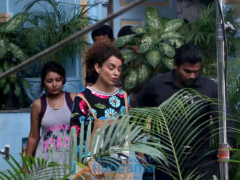 Kangana Ranaut spotted at Bandra for movie shoot ‘Mental Hai Kya’