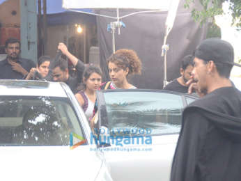 Kangana Ranaut spotted at Bandra for movie shoot ‘Mental Hai Kya’