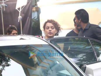 Kangana Ranaut spotted at Bandra for movie shoot ‘Mental Hai Kya’