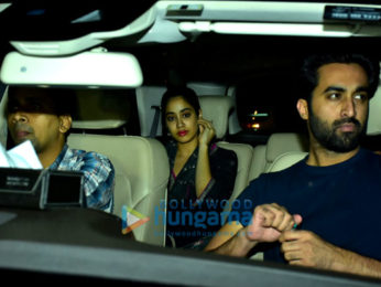 Priyanka Chopra, Janhvi Kapoor and Ishaan Khatter snapped at Bastain in Bandra