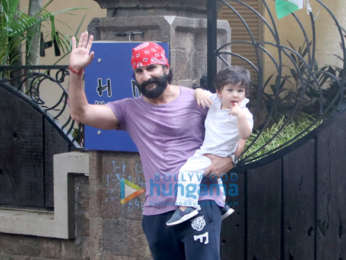 Saif Ali Khan And Taimur Ali Khan spotted in Bandra