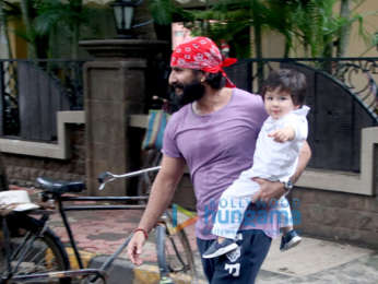 Saif Ali Khan And Taimur Ali Khan spotted in Bandra