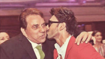 Throwback Thursday: Ranveer Singh gives a sweet kiss to Dharmendra in this adorable photo