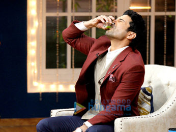 Tusshar Kapoor, Mandira Bedi and Rajeev Khandelwal snapped on sets of the show Juzz Baatt