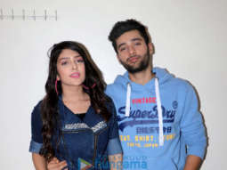 Utkarsh Sharma and Ishita Chauhan snapped promoting their film Genius at NM College
