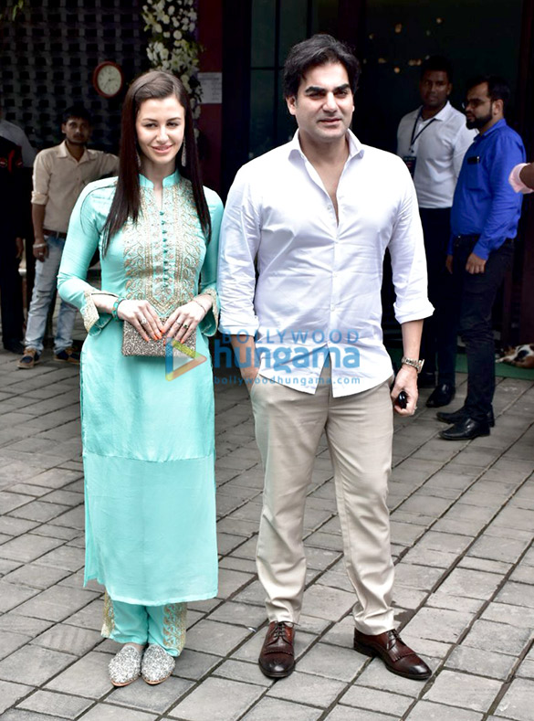 Arbaaz Khan and others snapped at Arpita Khan’s residence for Ganpati Arbaaz Khan and others snapped at Arpita Khan’s residence for Ganpati