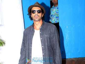 Arjun Rampal snapped at Olive in Bandra