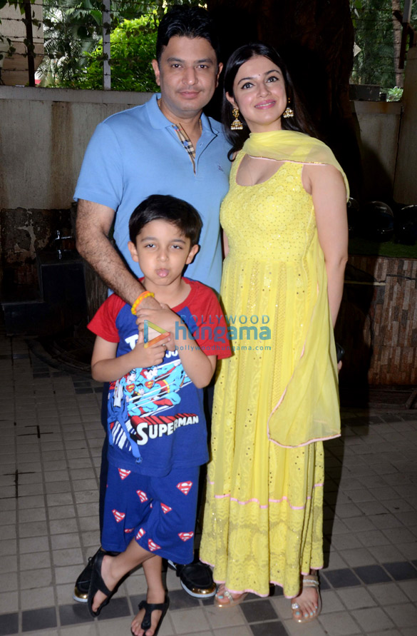 Bhushan Kumar and Divya Khosla Kumar snapped at Ganpati puja at T-Series office Bhushan Kumar and Divya Khosla Kumar snapped at Ganpati puja at T-Series office