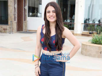 Cast of film Pataakha snapped during media interactions at Sun N Sand in Juhu