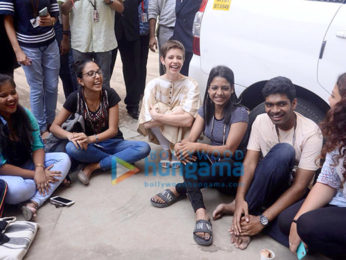 Kalki Koechlin snapped at St Xavier's College
