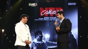 NTR Biopic: SIIMA 2018 winners Rana Daggubati and Nandamuri Balakrishna give a glimpse of the film during the award ceremony