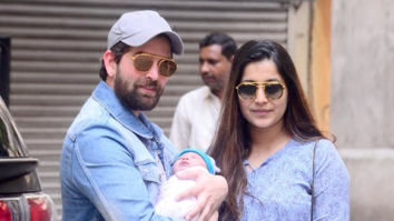 Neil Nitin Mukesh and Rukmini Sahay snapped along with their newborn baby Nurvi