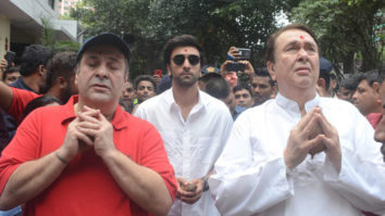 Ganpati Visarjan with Ranbir Kapoor,Rishi Kapoor & Randhir Kapoor at RK Studio Part 1