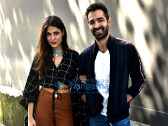 Rhea Chakraborty snapped outside the Vishesh Films' office