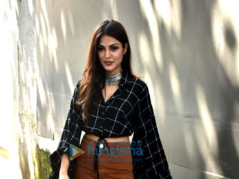 Rhea Chakraborty snapped outside the Vishesh Films' office