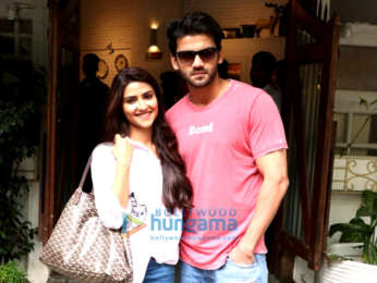 Salman Khan's soon to be launched pair Zaheer Iqbal & Pranutan Bahl snapped in Mumbai