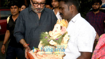 Sanjay Leela Bhansali snapped during Ganpati visarjan