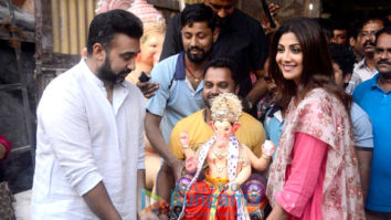 Shilpa Shetty, Raj Kundra and Remo D’souza bring Ganpati at their residence