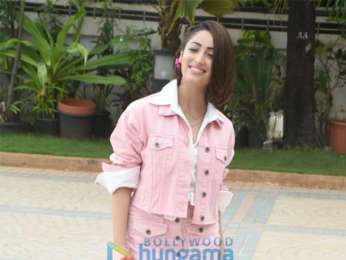 Shraddha Kapoor, Shahid Kapoor and Yami Gautam snapped during Batti Gul Meter Chalu promotions at Sea Princess Hotel in Juhu