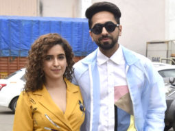 SPOTTED:Sanya Malhotra and Ayushmann Khurrana @Mehboob Studio
