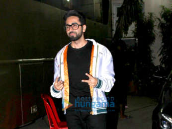 Ayushmann Khurrana and Sanya Malhotra promote Badhaai Ho at Mehboob Studios
