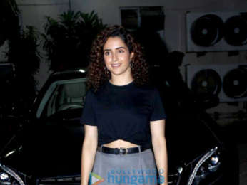 Ayushmann Khurrana and Sanya Malhotra promote Badhaai Ho at Mehboob Studios