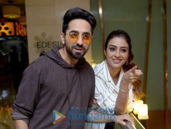 Ayushmann Khurrana and Tabu snapped promoting AndhaDhun in Delhi