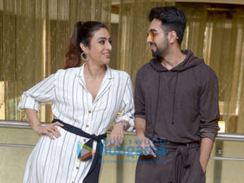 Ayushmann Khurrana and Tabu snapped promoting AndhaDhun in Delhi