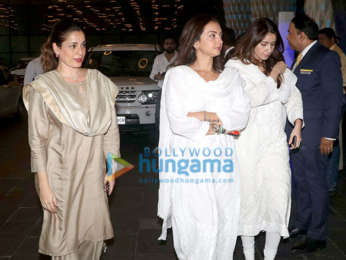 Celebs attend the prayer meet of late Krishna Raj Kapoor at Sahara Star hotel