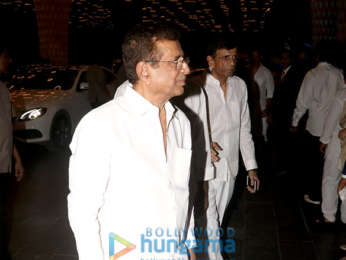 Celebs attend the prayer meet of late Krishna Raj Kapoor at Sahara Star hotel