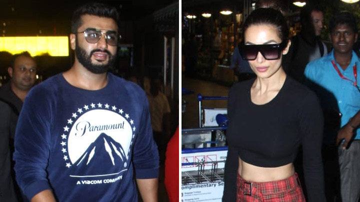 SPOTTED: Arjun Kapoor & Malaika Arora Khan at the airport