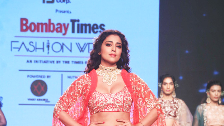 Shriya Saran walks on Ramp at Bombay Times Fashion Show