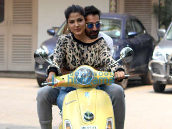 Varun Mitra and Rhea Chakraborty snapped promoting their film Jalebi