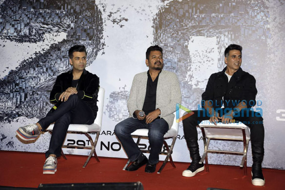 Akshay Kumar and Karan Johar attend the press meet for ‘2.0’ Akshay Kumar and Karan Johar attend the press meet for ‘2.0’