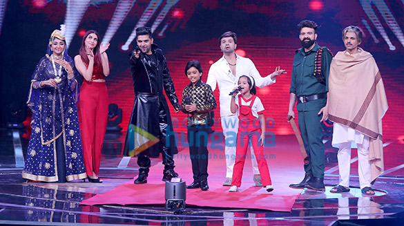 Himesh Reshammiya, Guru Randhawa and Neha Bhasin snapped on sets of the reality show Love Me India