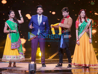 Himesh Reshammiya, Guru Randhawa and Neha Bhasin snapped on sets of the reality show Love Me India