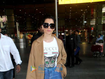 Malavika Mohanan and Kangana Ranaut snapped at the airport
