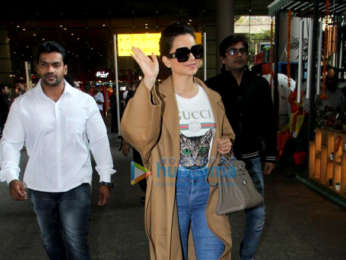 Malavika Mohanan and Kangana Ranaut snapped at the airport