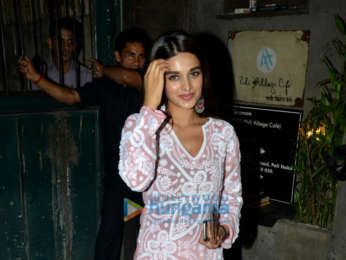 Nidhhi Agerwal spotted at Pali Village Cafe in Bandra