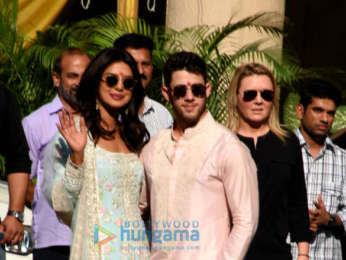 Priyanka Chopra, Nick Jonas snapped with Joe Jonas, Sophie Turner and others after Puja ceremony