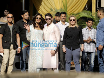 Priyanka Chopra, Nick Jonas snapped with Joe Jonas, Sophie Turner and others after Puja ceremony