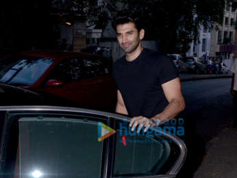 Aditya Roy Kapur snapped at Hakim Aalim’s salon in Bandra