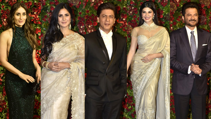 FULL: Shah Rukh Khan, Katrina Kaif, Jacqueline Fernandez & others at Deepveer Wedding Reception