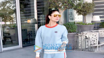Kareena Kapoor Khan and Kartik Aaryan snapped arriving for the Masala Awards 2018 in Dubai