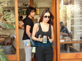 Malaika Arora snapped with her son Arhaan Khan at Sequel