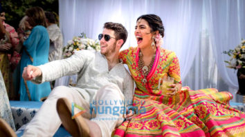 Priyanka Chopra and Nick Jonas along with their family during Mehendi ceremony