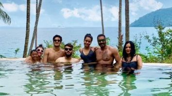 Vacay Mode On! Ajay Devgn, Kajol, kids Nysa and Yug kickstart their vacation by chilling in the pool