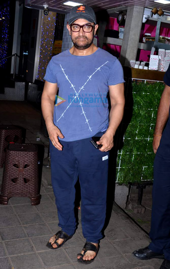 Aamir Khan spotted at a spa in Bandra Aamir Khan spotted at a spa in Bandra