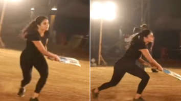 After Salman Khan, Katrina Kaif showcases her BATTING SKILLS on the sets of Bharat, asks Anushka Sharma to put in a good word with Virat Kohli