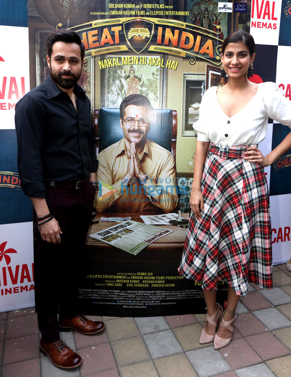 Emraan Hashmi and Shreya Dhanwanthary promote ‘Why Cheat India’ at Carnival Cinemas in Mumbai Emraan Hashmi and Shreya Dhanwanthary promote ‘Why Cheat India’ at Carnival Cinemas in Mumbai